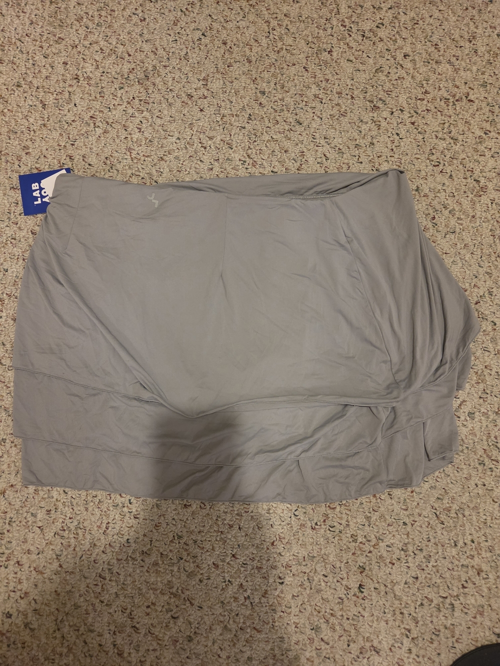 JoyLab Gray Ruched Layered Mini Skirt - Picture 4 of 6